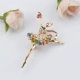 Phiên bản Hàn Quốc của nữ diễn viên ballerina thời trang nhỏ vẻ đẹp trâm cài dễ thương vẻ đẹp đơn giản boutonniere trang sức ngực mới - Trâm cài ghim cài áo vest Trâm cài