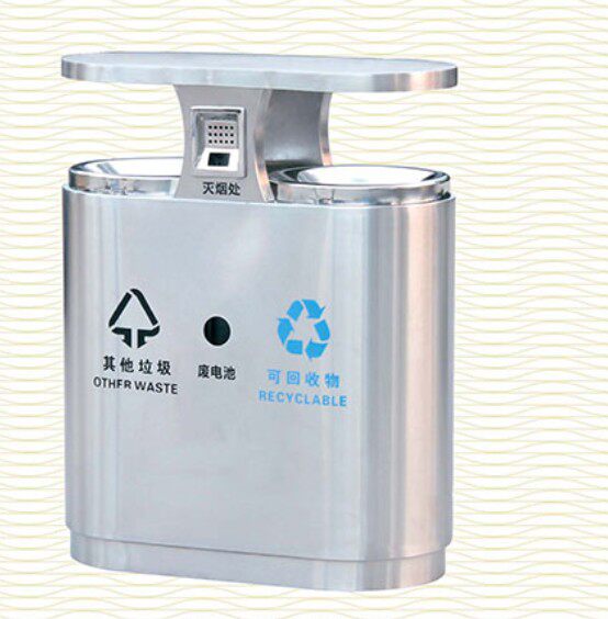 Stainless steel outdoor trash bin Surface tank sanitation dump bin outdoor trash bin