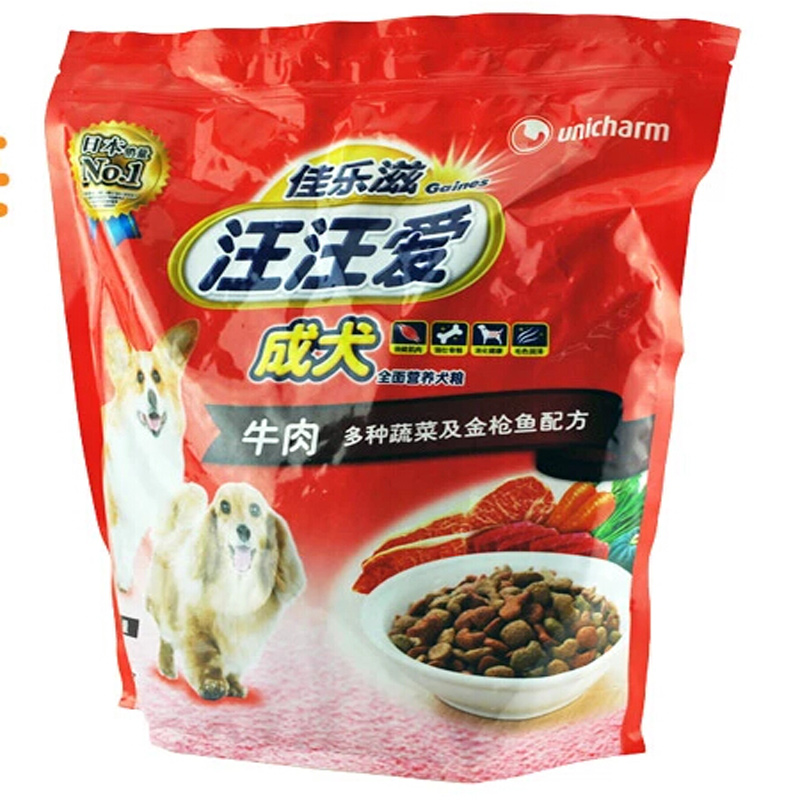 日本佳乐滋犬粮 天然狗粮 全犬种成犬牛肉蔬菜味 1.6kg 25省包邮
