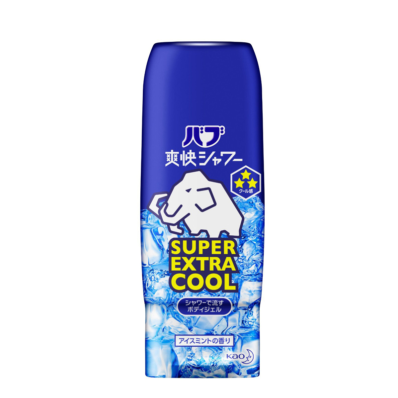 KAO/花王日本 北极冷感 夏季清爽 冰片沐浴露爽肤露 250ML 大象款