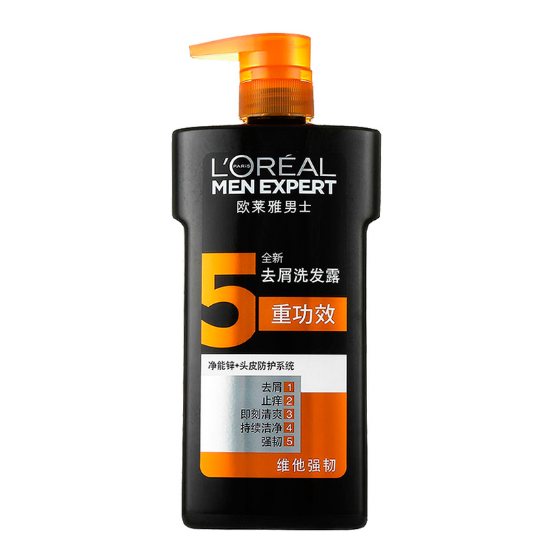 L＇oreal/欧莱雅欧莱雅男士去屑洗发露维他强韧 清爽控油5重功效