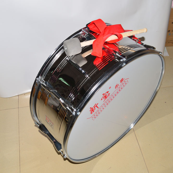 Xinbao stainless steel drum 22 inch brigade drum Young Pioneers big drum new treasure musical instrument army drum instrument