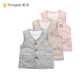 Áo gi lê trẻ em Tongtai cotton mỏng folio vest ấm áp 6-18 tháng bé trai và bé gái mặc quần áo bên ngoài - Áo ghi lê