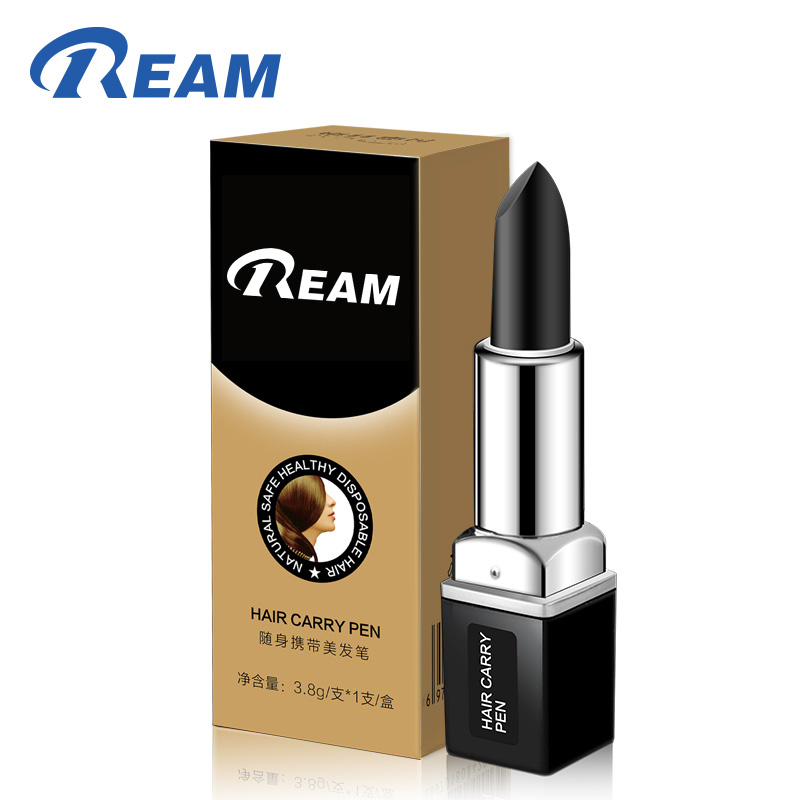 REAM预售 纯植物遮盖白发棕色染色笔 快速补染√亮泽