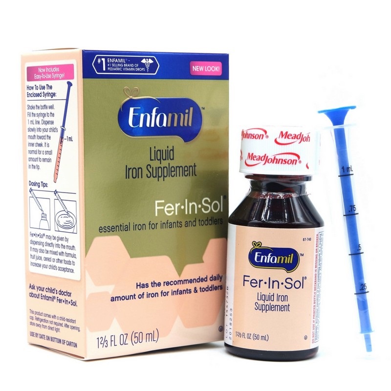 美国Enfamil美赞臣补铁剂 婴幼儿童补铁滴剂预防缺铁 50ml