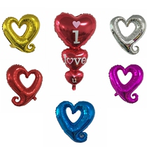 Valentines Day love wedding celebration birthday decoration room decoration wedding room background love heart-shaped aluminum film balloon hook heart