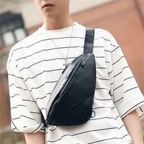 Mens chest bag 2021 new fashion Korean version personality shoulder bag casual messenger bag student fashion fanny pack small backpack