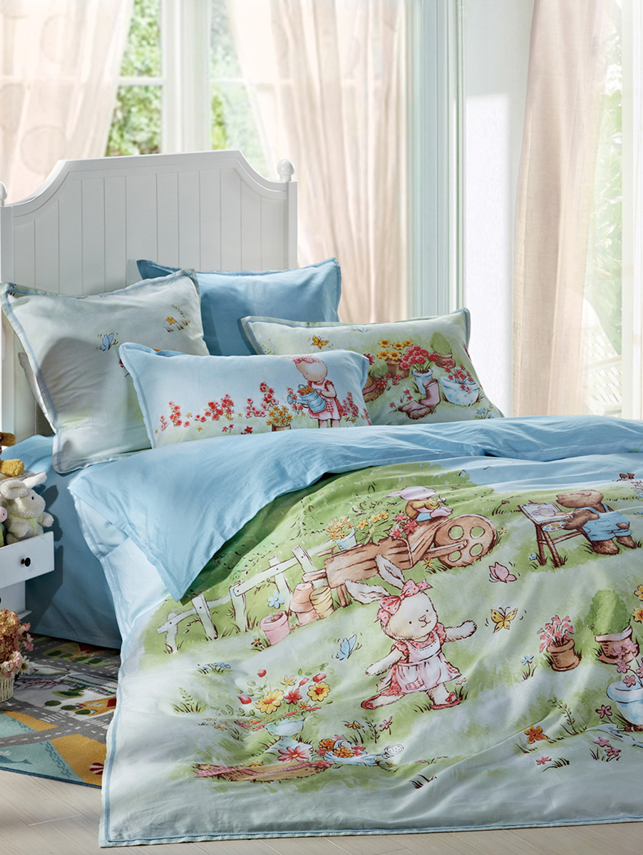 Luolai Kids/罗莱儿童 春日乐园全棉四件套1.2米床
