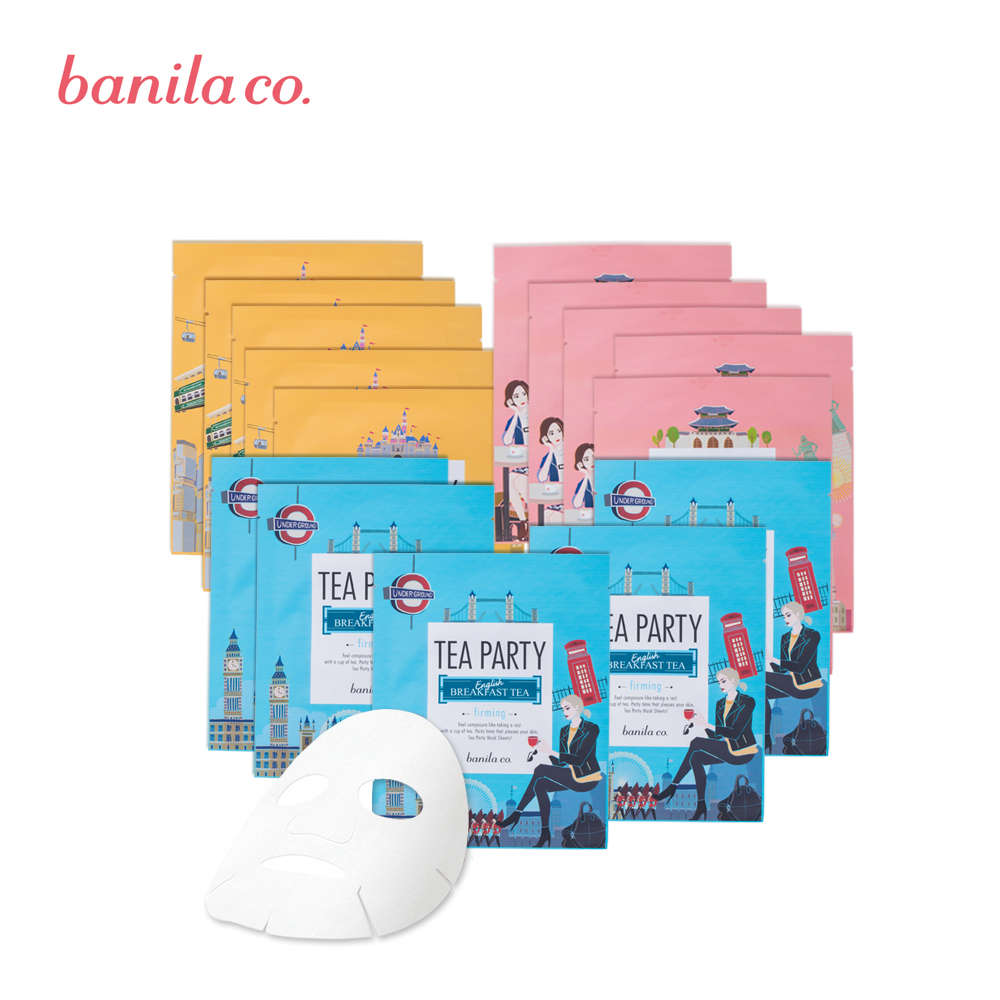 Banila CO/芭妮兰茶语面膜15p 换季舒缓滋养补水保湿美白亮肤去黄
