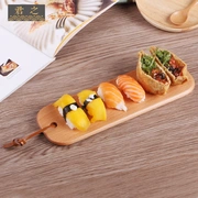 Tháng sáu Nhật Bản phong cách sushi món ăn bạch đàn bánh biscuit tấm Nhật Bản ẩm thực món ăn sáng tạo pastry món ăn bằng gỗ hình chữ nhật