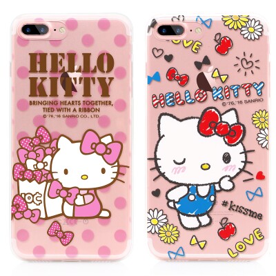 GARMMA Hello Kitty iPhone 7 Soft Protective Shell (Butterfly Bow Naughty)