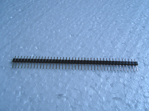 Row pin 2 54mm feet from 40p bronze gold plated material