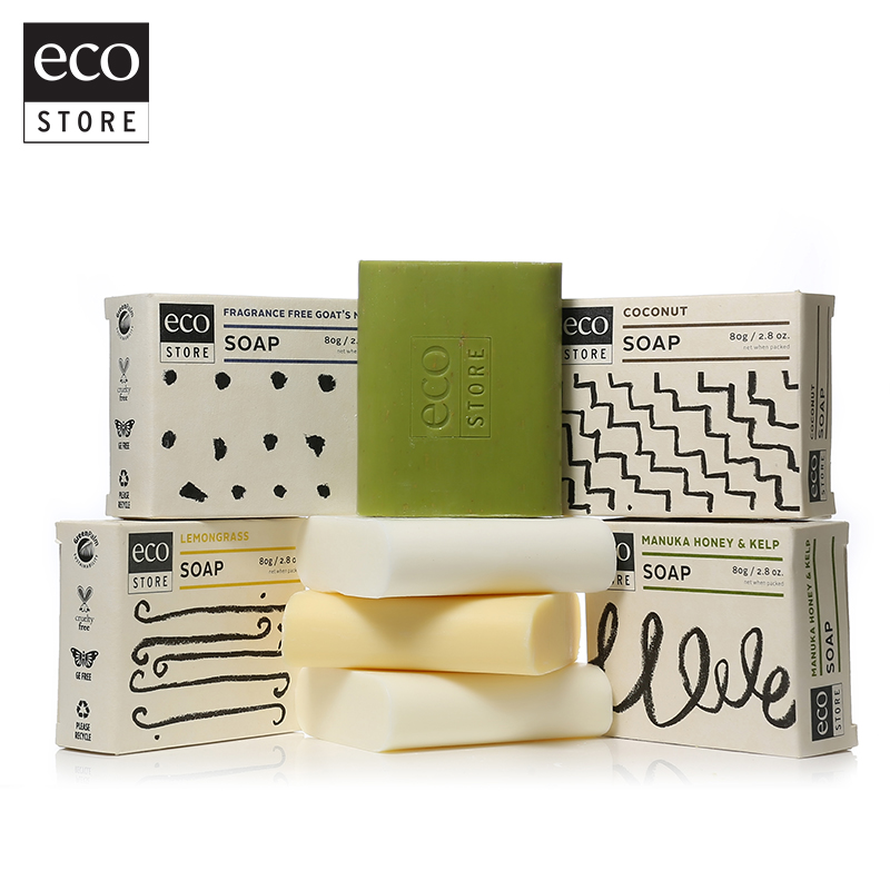 ecostore纯天然进口香皂80g*4 洗澡洁面沐浴皂新西兰正品男女肥皂
