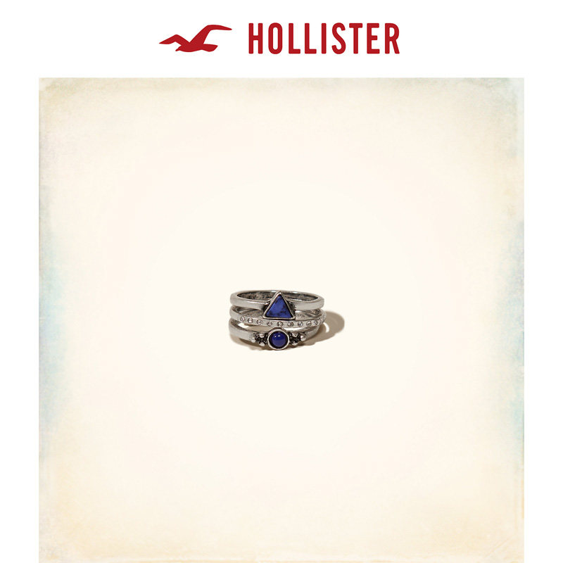 Hollister 银戒指套装 女 127126