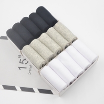 Mens tube socks Summer thin suit leather shoes Business high waist socks Pure cotton black and white stockings Sports deodorant socks