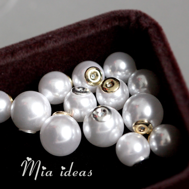 Mia popularity Imitation Pearl Earplug Earplugs DIY Accessories Handmade Jewelry Accessories Bulk Beads