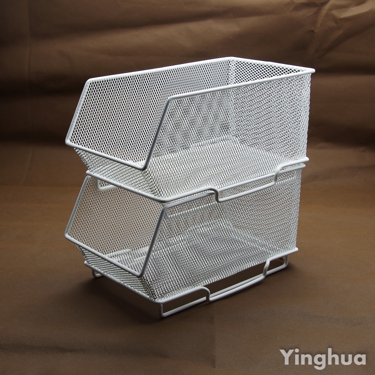 Superimposed Containing Basket 5 5 Inch Grid Home Office Accommodation Finishing < Ying Wah Crafts > Factory Direct