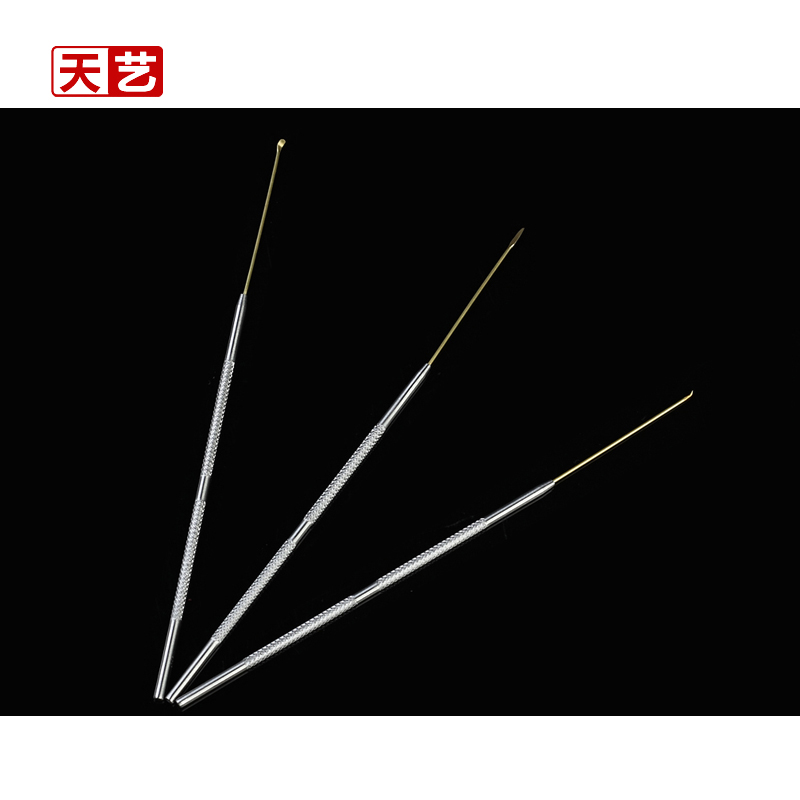 天艺挖耳勺 不锈钢柄铜头耳铲耳勾 采耳工具掏耳朵挖耳朵耳扒工具