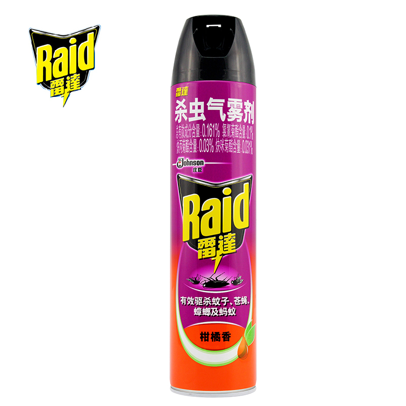【天猫超市】Raid/雷达 杀虫剂 杀虫气雾剂柑橘600ml 驱虫喷虫剂