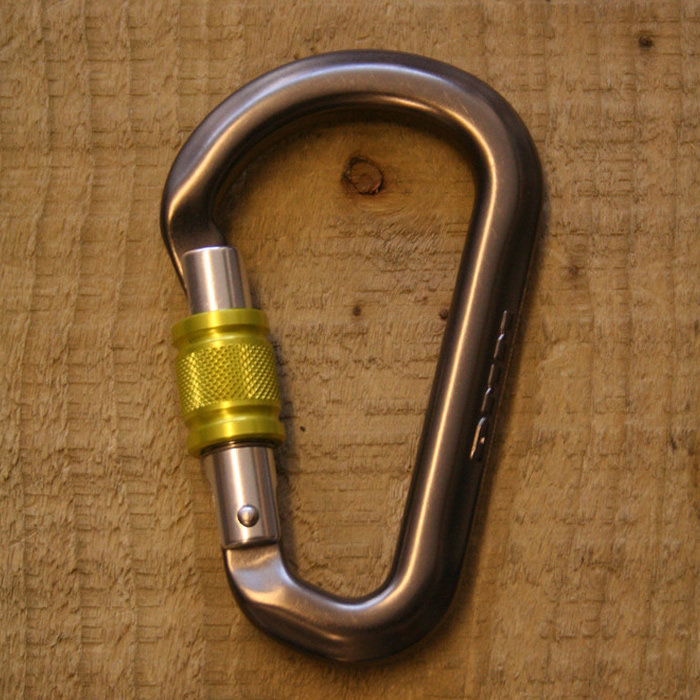 British DMM Aero HMS Screwgate mountaineering climbing thread lock aluminum safety hook 25KN
