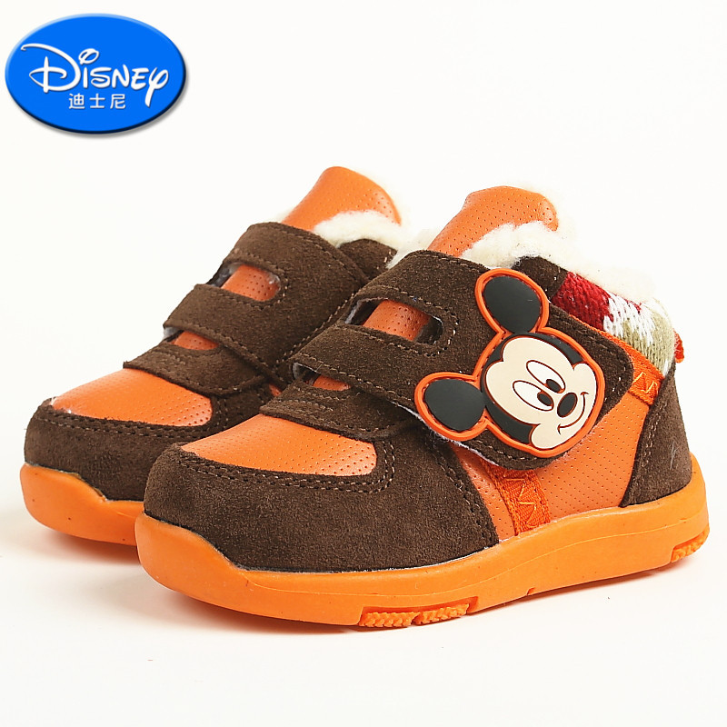 迪士尼米奇童鞋mickey冬款男童宝宝保暖加绒休闲幼童运动鞋CS0259
