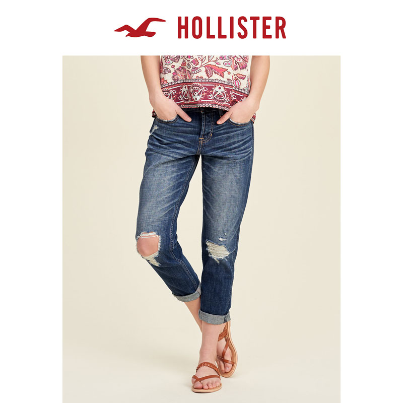 Hollister 2016春装新款Boyfriend 牛仔裤 女 111962