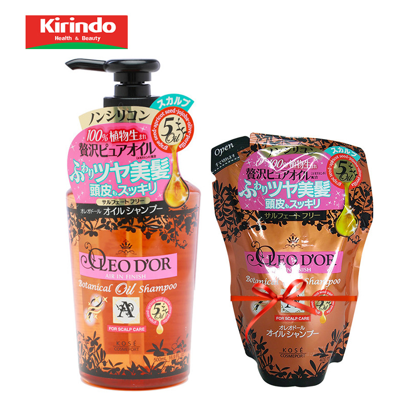 包邮高丝OLEO D'OR 头皮护理洗发水500ml 加洗发水替换装
