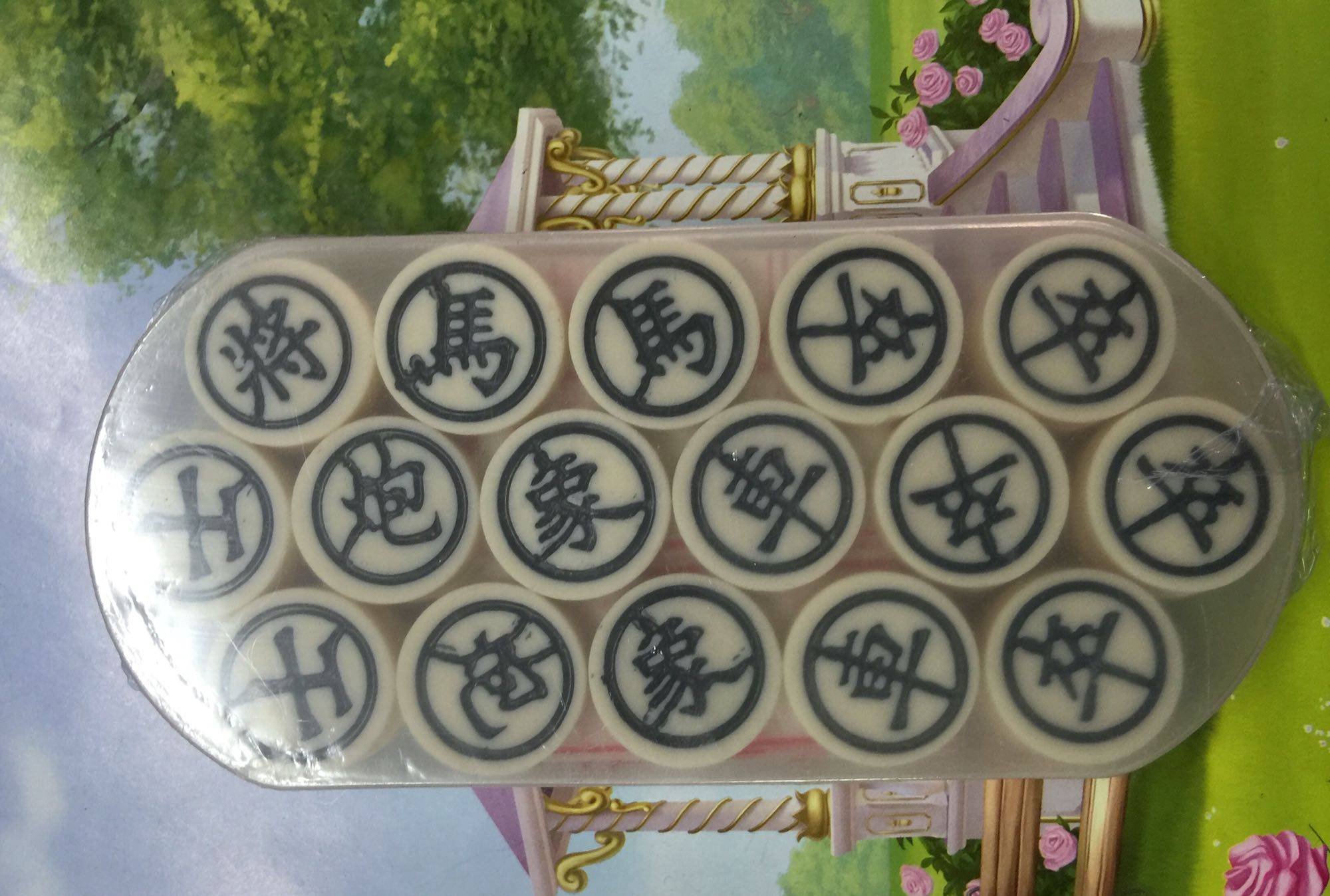 Long Lok cl-111 mahjong material Chinese chess 3 0 cm small chess thick 0 7cm Fu's light office