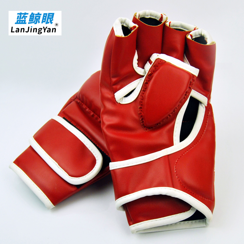Half-Fingered Sanda Boxing Gloves for Competition and Training, Suitable for Men and Women, Free Fighting Gloves