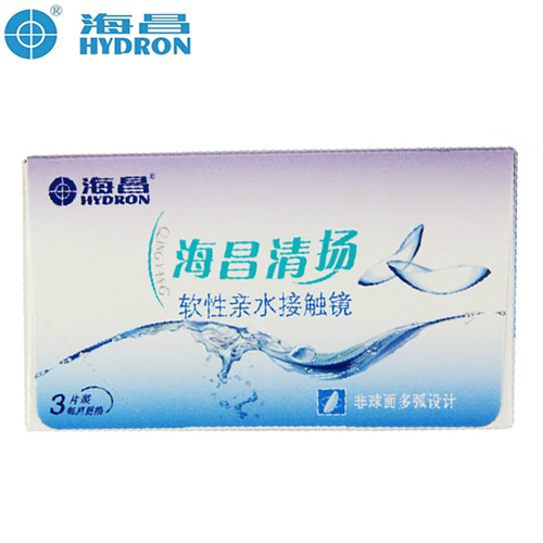海昌隐形眼镜 海昌清扬隐形眼镜非球面设计 月抛3片装JA