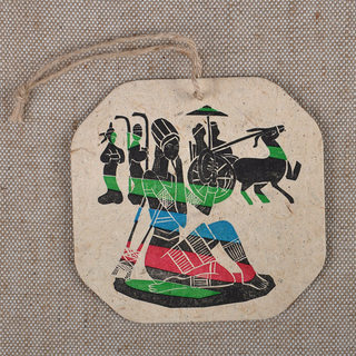 Yunnan lijiang dongba paper hanging traditional handicrafts dongba lijiang girls dongba culture