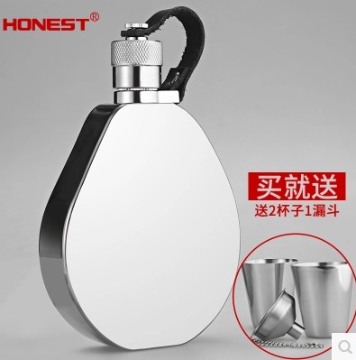 6 oz Germany 304 Stainless Steel Thickened Wine Pot Outdoor portable with small wine jug white wine jug sending father