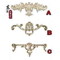 East Yangwood Carved Door Flower-style solid wood applique with wood carved European style door solid wood flower patch solid wood door flower