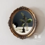 JZ001 Pháp châu Âu retro gương thay đồ gương trang trí treo tường khay lưu trữ đồ trang trí đạo cụ đám cưới - Gương gương soi mặt
