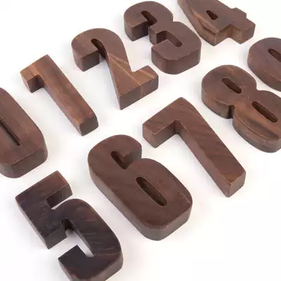 Walnut digital Three-dimensional art creative 1234567890 dark Nordic modern simple ornaments soft furnishings