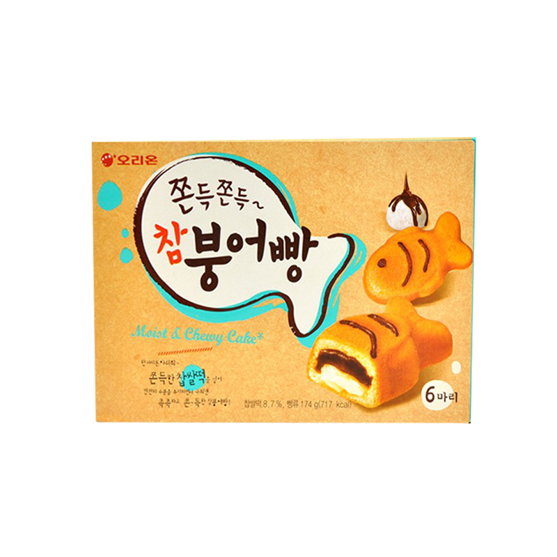 【天猫超市】韩国进口零食品   好丽友儿童巧克力打糕鱼174g%