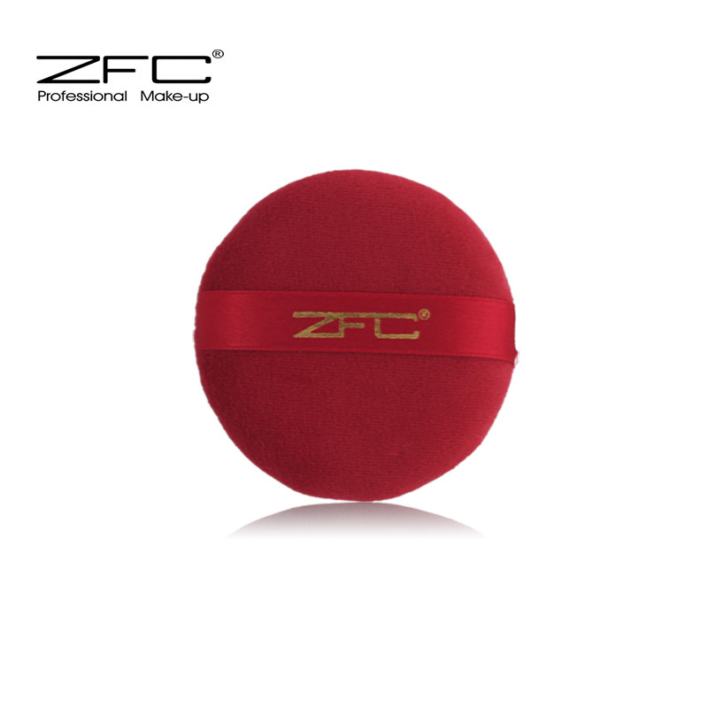 ZFC正品专柜酷红粉扑 优质圆形干粉扑专业彩妆