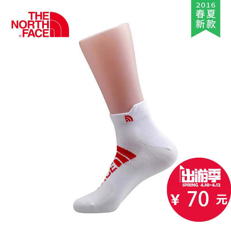 【2016春夏新款】THE NORTH FACE/北面 男款休闲短筒袜 A2RSE