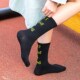 ເກົາຫຼີ Harajuku street style skateboard socks Japanese pure cotton letter mid-tube socks European and American simple long socks women's thin style