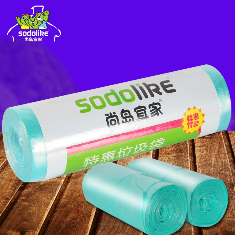 【天猫超市】尚岛宜家加厚 中号 垃圾袋 点断式45cm*55cm单卷