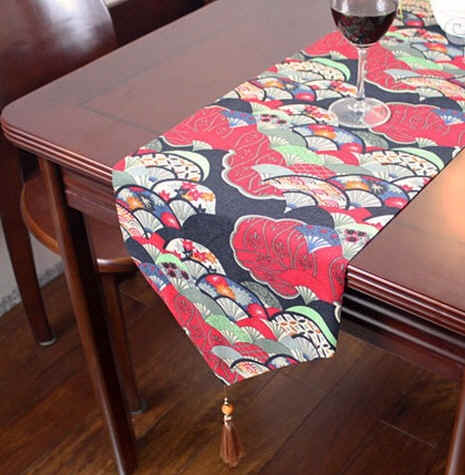 Day Style Retro Style Cotton Linen Table Flag Tea Mat for hotel Guest House Flag Bed Tail Towels Pillow