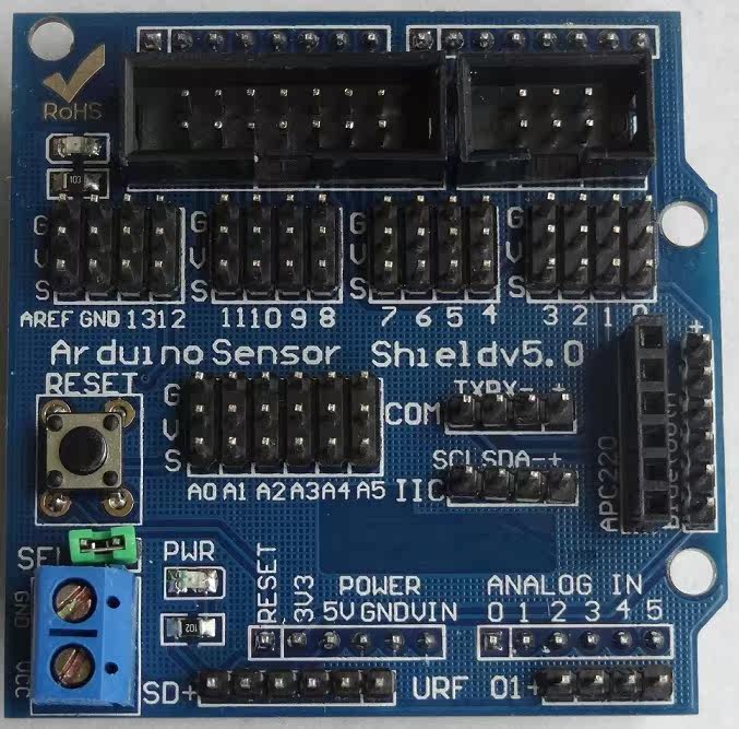 Sensor Shield V5 0 SENSOR EXPANSION BOARD ELECTRONIC BUILDING BLOCK ROBOT ACCESSORIES M