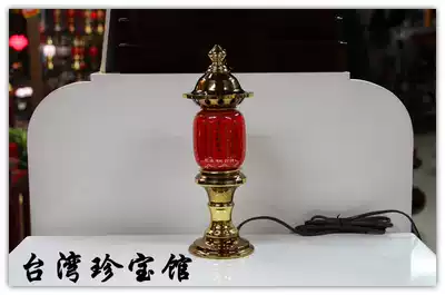 Buddha Hall lamp Pure copper lamp Prajna Heart Sutra lamp Buddha front lamp Pure copper heart Sutra Lamp Lotus Buddha Lamp