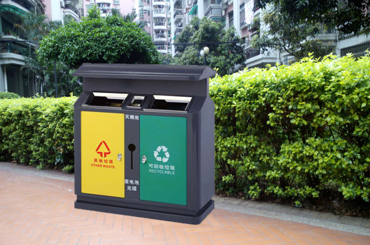 Wheat Ears Environmental Protection P-P172 Waste Battery Classified Tobacco Ash Trash Can School Street Outdoor Sanitation Fruit Leather Case