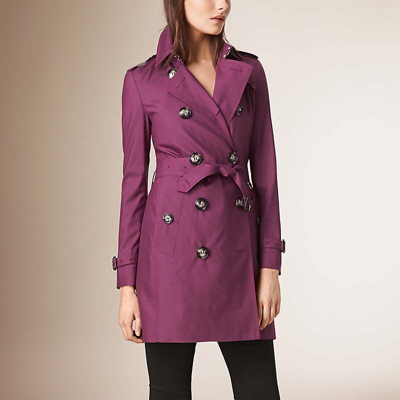 BURBERRY/博柏利丝毛混纺 Trench 风衣 40154421