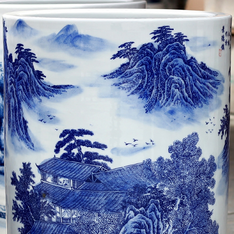 Jingdezhen porcelain ceramic mountains xiufeng quiver mesa of home sitting room place vases, calligraphy and painting scroll to receive goods