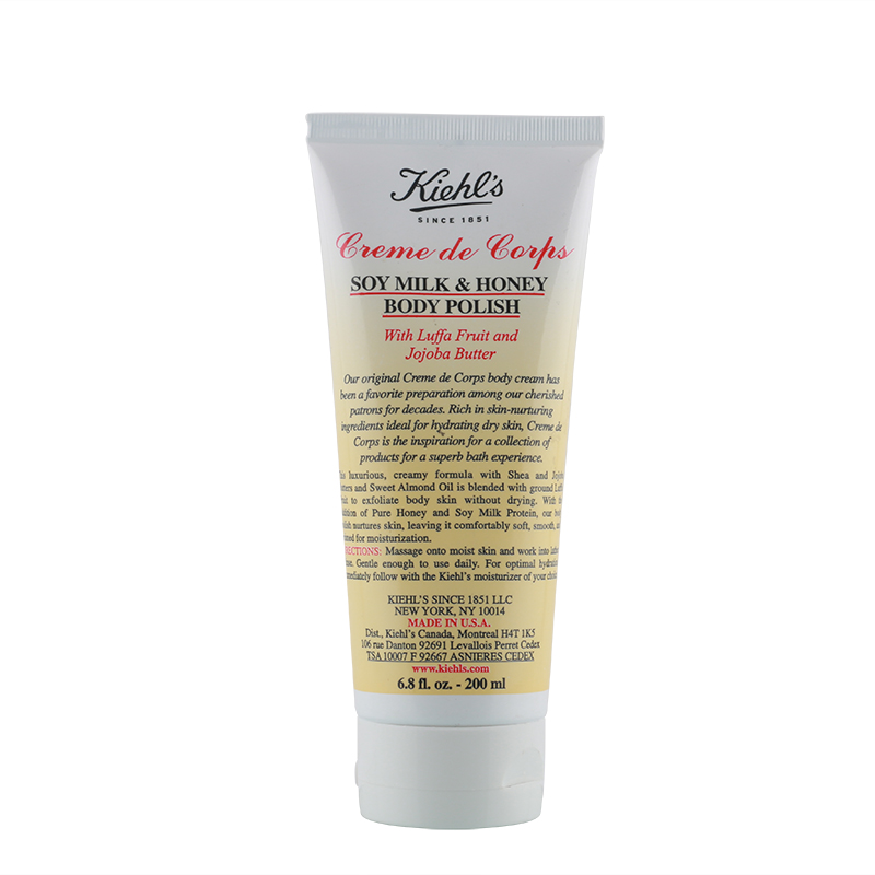 Kiehl＇s/科颜氏全身保湿豆奶蜂蜜磨砂乳200ml 身体去角质