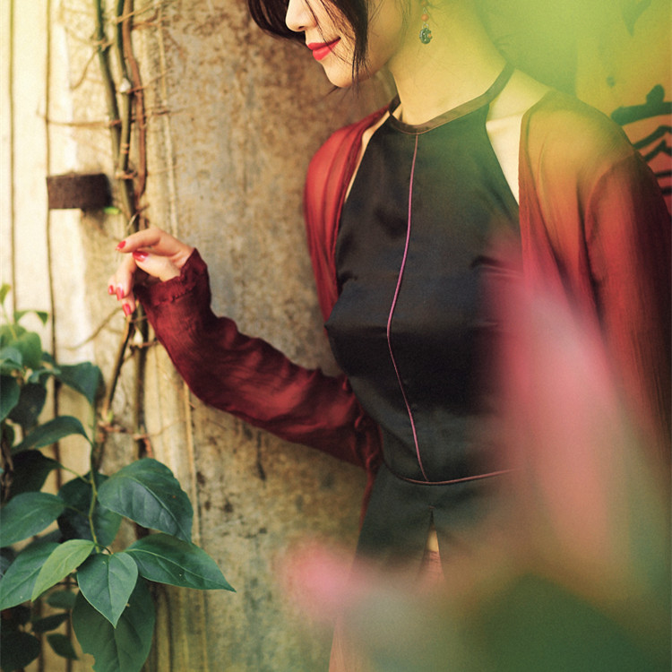 Zhu's original brand (if clear dust) Summer women's clothing 100 hitchery to give back to the real silk scented cloud yarn belly pocket