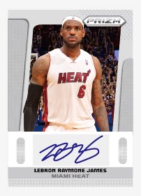 2014 NBA LeBron James Signed Cards