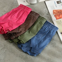 Mùa hè mỏng phần quần nhà nam cotton boxer quần ngắn quần quần thoáng khí đồ lót nam quần short quần nam